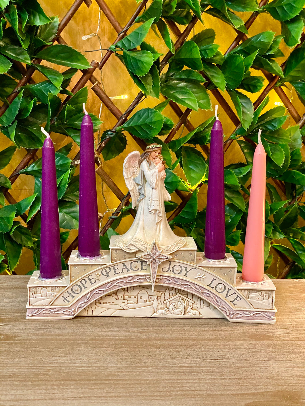 Angel Advent Candleholder