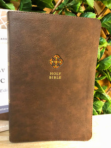 NRSV, Catholic Bible, Journal Edition, Leather-soft, Brown