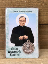 Load image into Gallery viewer, Healing Saint Prayer Card - Saint Josemaria Escriva
