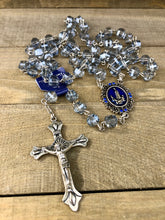 Load image into Gallery viewer, Rosary * Smoke Crystal with Fatima Centerpiece
