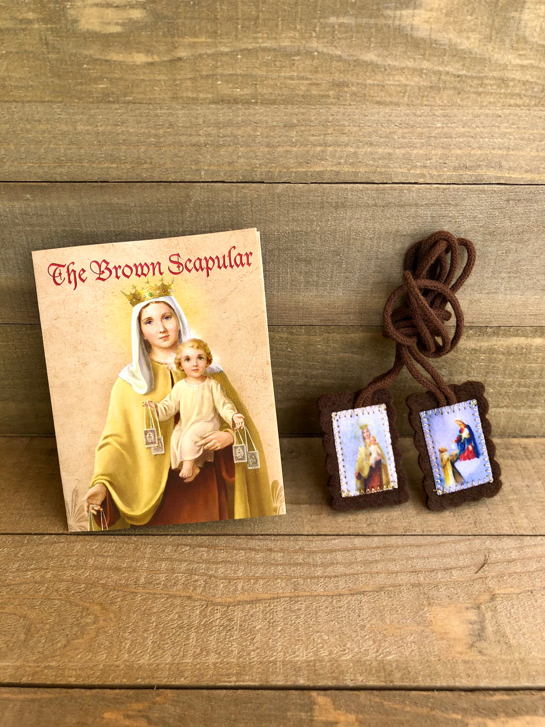 Scapular - Wool/Brown
